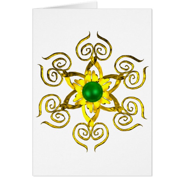 GRÖNT TALISMAN HÄLSNINGSKORT (Framsidan)