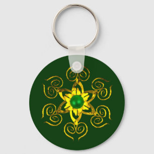 GRÖNT TALISMAN NYCKELRING