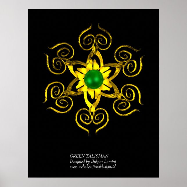GRÖNT TALISMAN POSTER (Framsidan)