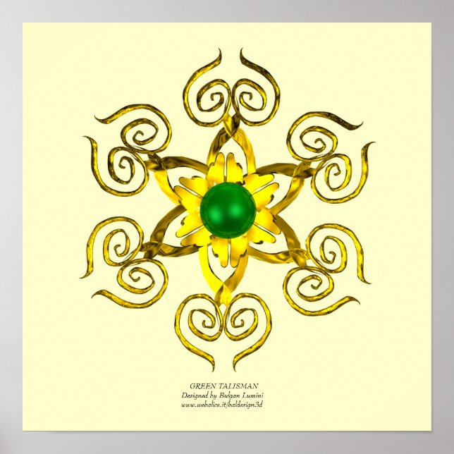 GRÖNT TALISMAN POSTER (Framsidan)
