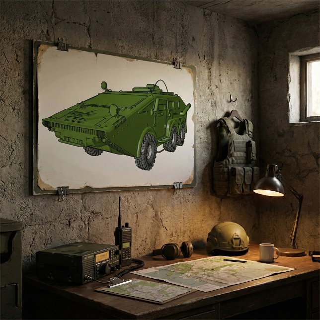 Grönt Tank Militär Fordon Poster (Skapare uppladdad)