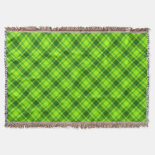 Grönt Tartan Checkered Play Mönster-57578 Filt