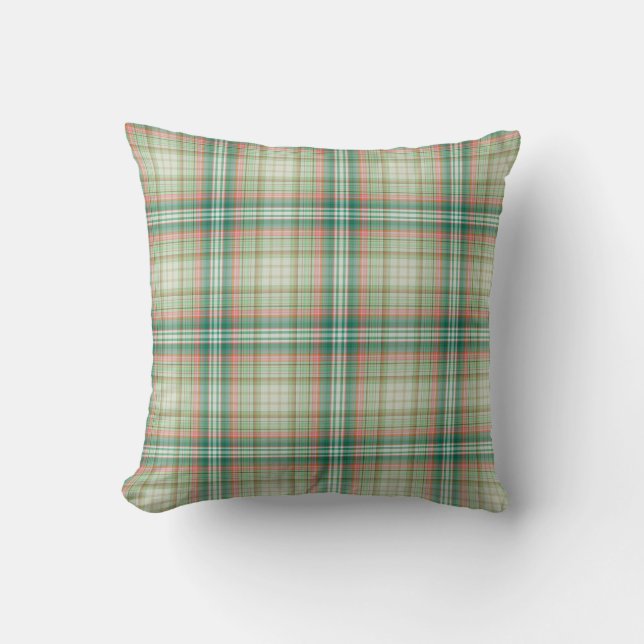 Grönt Tartan Play Kudde (Framsida)