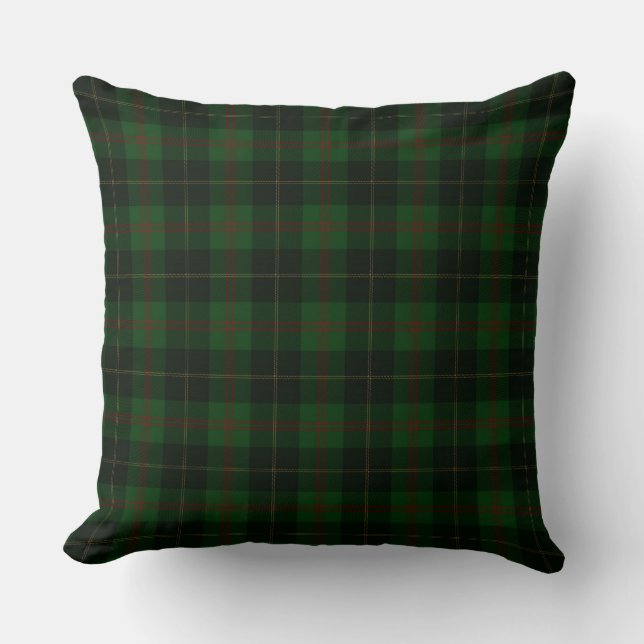Grönt Tartan Play Scottish Mönster Kudde (Framsida)