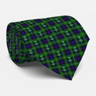 Grönt Tartan Slips