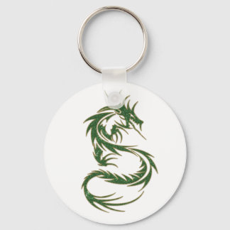 Grönt Tattoo Dragon Nyckelring