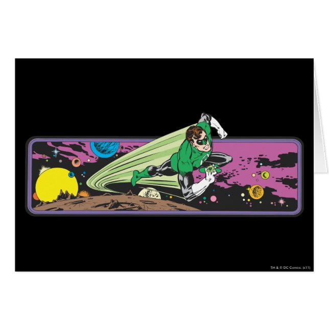 Grönt Tävlingens trevägsområde Hälsningskort (Framsidan Horizontal)