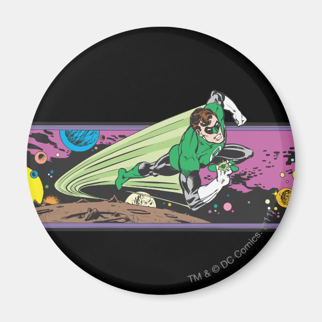 Grönt Tävlingens trevägsområde Magnet (Framsidan)