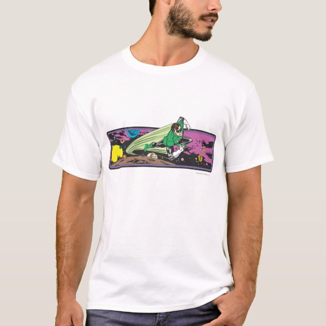 Grönt Tävlingens trevägsområde Tee Shirt (Framsida)