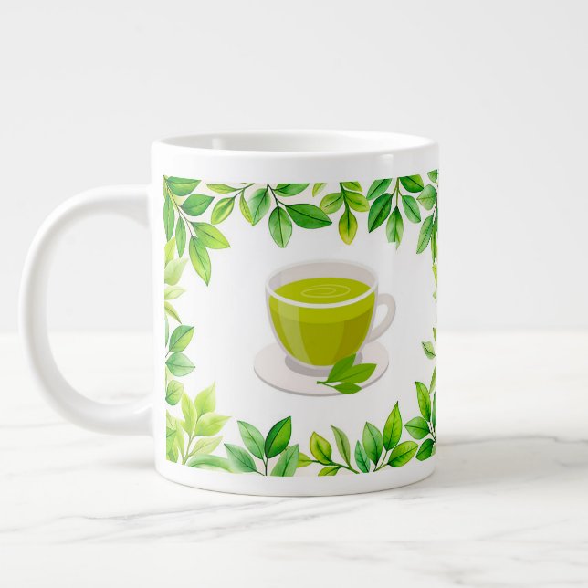 Grönt te jumbo mugg (Vänster)