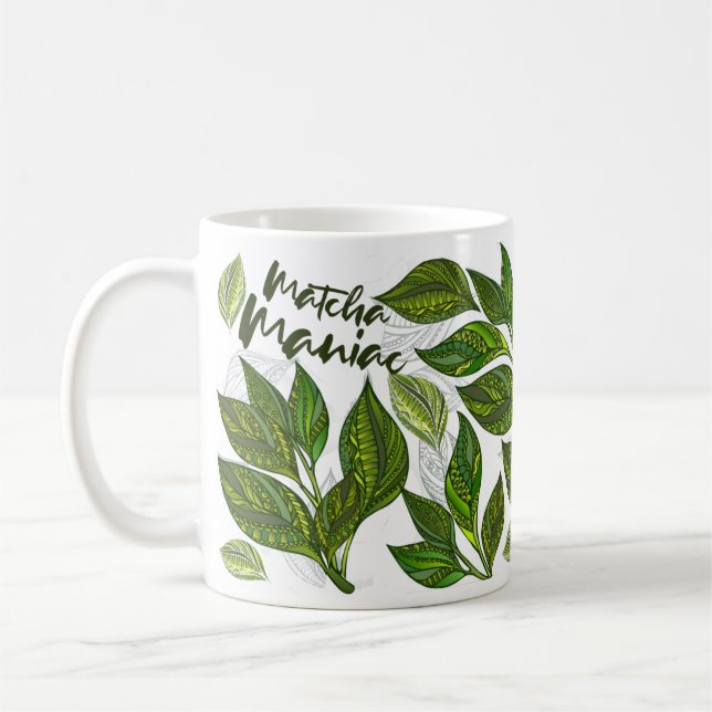 Grönt Tea Älskare Matcha Maniac Mugg (Vänster)