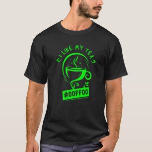 Grönt Tea Älskare Software Ingenjör Programmer Ner T Shirt