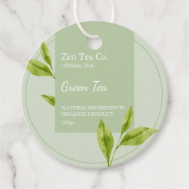 Grönt Tea Herbal Tea Business Märkre Gåvor Etiketter