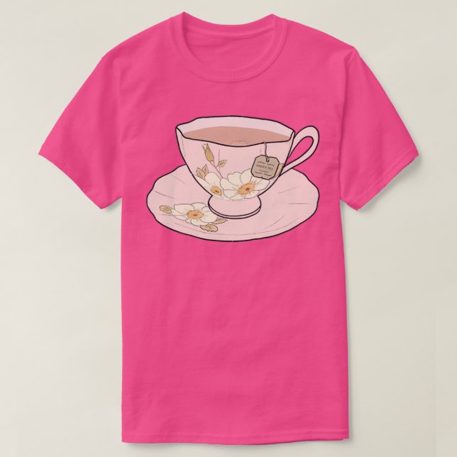 Grönt Tea i ett te kopp T Shirt (Design framsida)