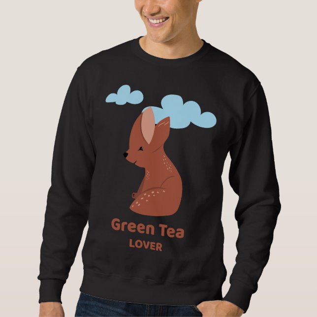 Grönt Tea Lång Ärmad Tröja (Framsida)