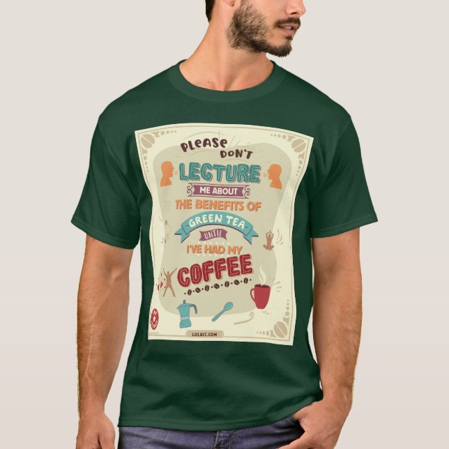 Grönt Tea Lecture T-Shirt (Framsida)