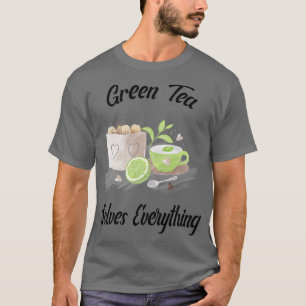 Grönt Tea löser allt Tekanna Tea kopp Teabag T Shirt