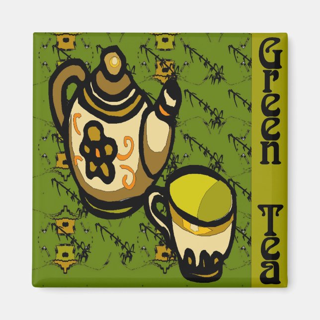 Grönt Tea Magnet (Framsidan)