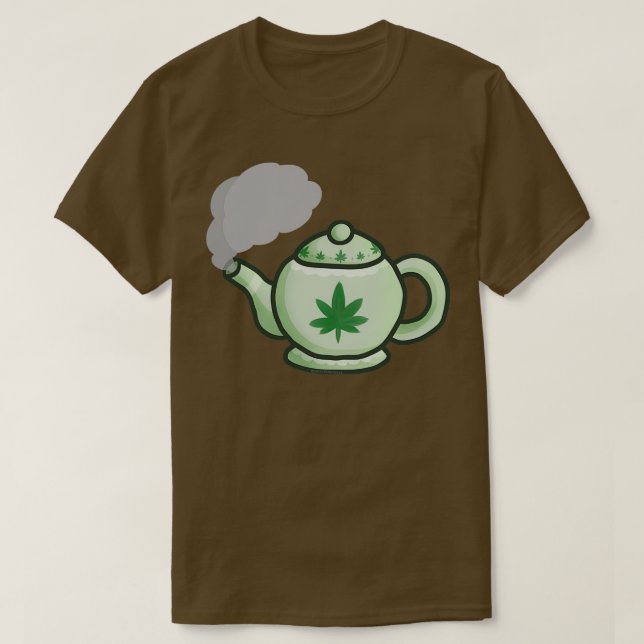 Grönt Tea POT No Writer T Shirt (Design framsida)