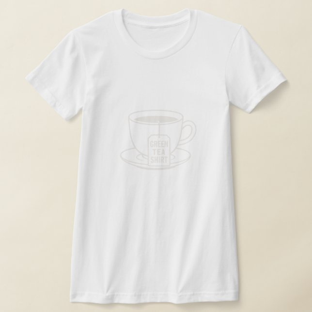 Grönt Tea Shirt - T-Shirt för GreenTea Älskare (Laydown)