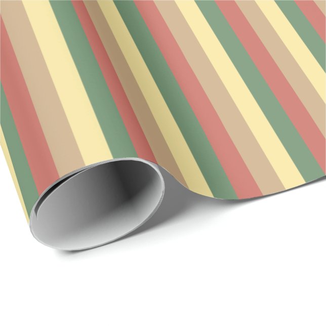 Grönt Tea Wrapping Papper Presentpapper (Rullad Hörn)