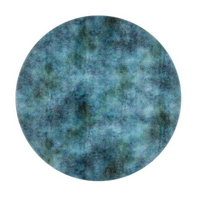 Grönt Teal Aqua Blue Earth Ocean Marble Abstrakt (Framsidan)