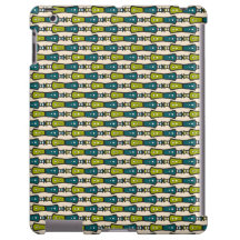 Grönt Teal Black Cream Tribal Fodral-Mate iPad Cas