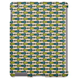 Grönt Teal Black Cream Tribal Fodral-Mate iPad Cas