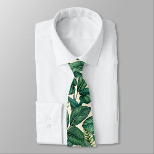 Grönt & Teal Handflatan Monstera Tropical Löv Möns Slips