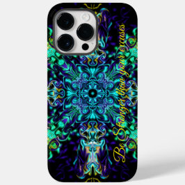 Grönt Teal Psychedelic Bohemian Mandala