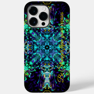 Grönt Teal Psychedelic Bohemian Mandala