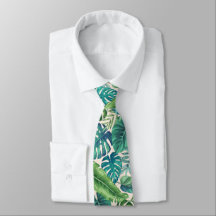 Grönt & Teal Tropical Handflatan Banana Monstera L Slips
