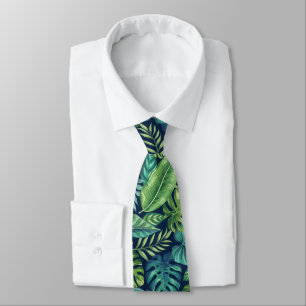 Grönt & Teal Tropical Handflatan Banana Monstera Slips