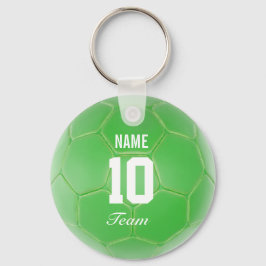 Grönt Team Ocer Ball Personlig Namn Nyckelring