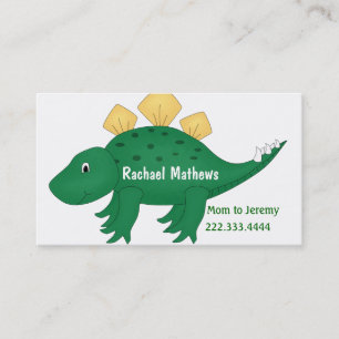 Grönt Tecknad Dinosaur Mamma Card