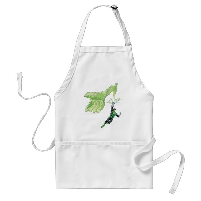 Grönt - Tecknad, med maskin Förkläde (Framsidan)