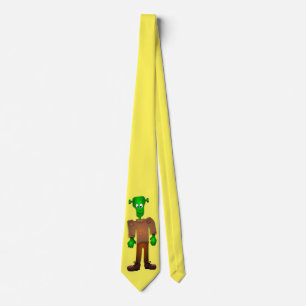 grönt tecknad monster man Halloween art Slips