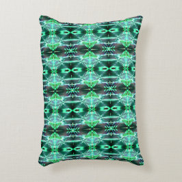 Grönt teckning-upprepning som genererar olika form prydnadskudde