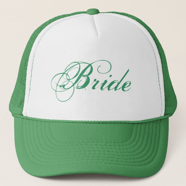 Grönt tema enkelt Bride hat Keps (Framsida)
