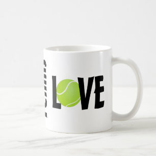 Grönt Tennis Boll KÄRLEK Kaffemugg