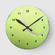 Grönt Tennis Boll Wall Clock
