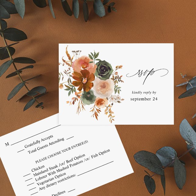 Grönt & Terra Cotta Blommigt w Meal OSA (Skapare uppladdad)