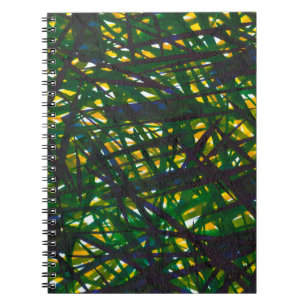 Grönt Thicket II Anteckningsbok Med Spiral