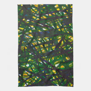 Grönt Thicket II Kökshandduk