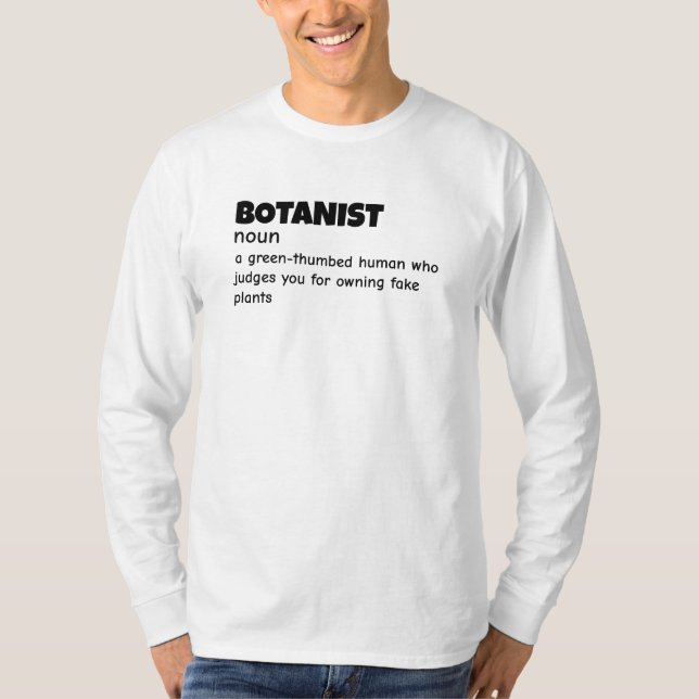 Grönt Thumb Scientist Definition T Shirt (Framsida)