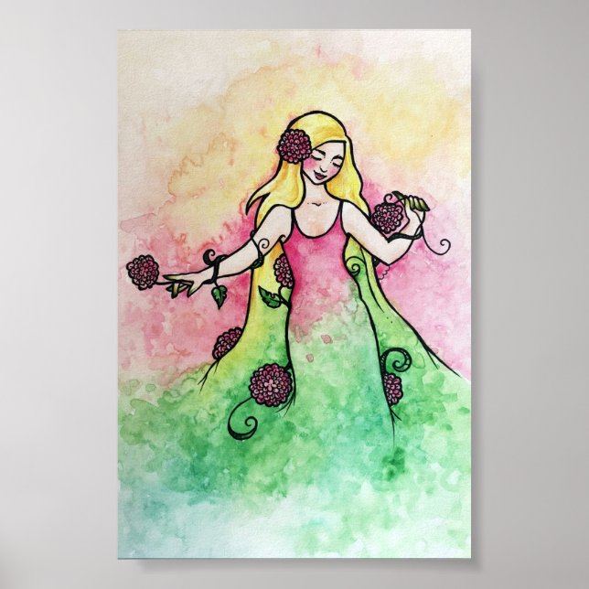 Grönt Thumb Springtime Poster (Framsidan)