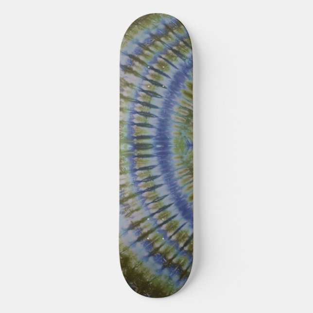 Grönt Tie Dye Skateboard (Framsida)