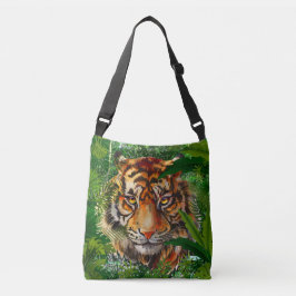 Grönt Tiger - Jungle Nature Wildlife Axelväska