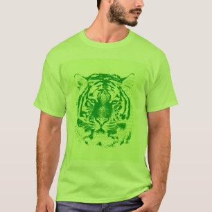 Grönt tigeransikte tröja