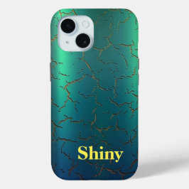 grönt till blått färg monogram Fodral-Mate i